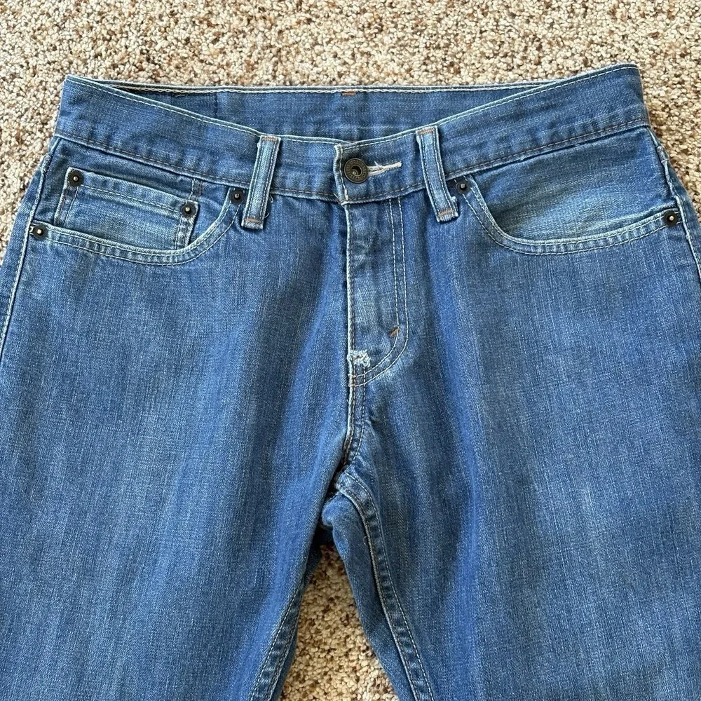 Levi's 514 Slim Straight Jeans Men 31x30 Medium Wash Cotton Zip‎ Fly Pockets